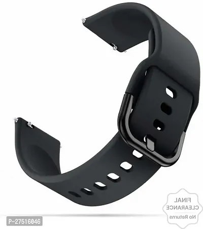 20Mm Soft Silicone Strap Compatible With All Smart Watches 20 Mm Silicone Watch Strap Black