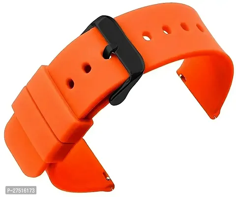 Super Soft 20 Mm Silicone Watch Strap Orange-thumb0