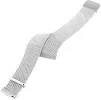 Magnetic Chain Compatible For Amazfitgts2/Mini/Bip/Bipu/Pro/Lite,Galaxy Active2. 20 Mm Metal Watch Strap Silver-thumb1