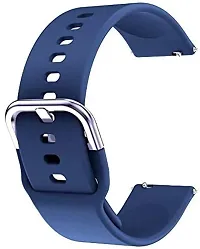 19Mm Smartwatch Strap Metal Buckle Compatible With Noise Colorfit Pro 19 Mm Silicone Watch Strap Blue-thumb1