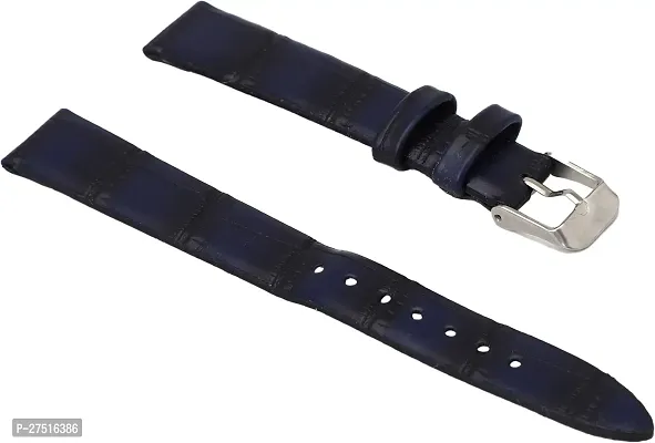 H28Clb09 Univarsal Vegan Leather22 Mm 16 Mm Synthetic Leather Watch Strap Blue-thumb3