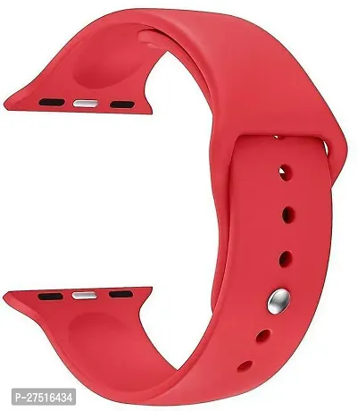 Series 4 And 5 42 Mm Silicone Watch Strap Red