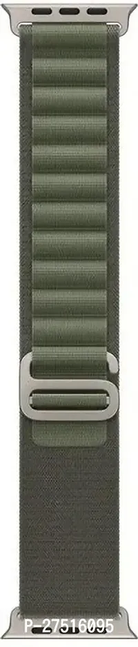 Alpine Loop Iwatch 42/44/45/49Mm Iwatch Ultra Series 8/7/Se/5/4 195 Mm Fabric Watch Strap Green