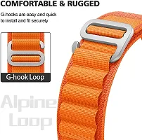 Alpine Loop Band For Watch Strap 49Mm 45Mm 44Mm 42Mm, With Iwatch Band 44 Mm Silicone Watch Strap Orange-thumb1