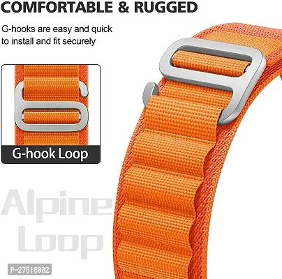 Alpine Loop Band For Watch Strap 49Mm 45Mm 44Mm 42Mm, With Iwatch Band 44 Mm Silicone Watch Strap Orange-thumb2