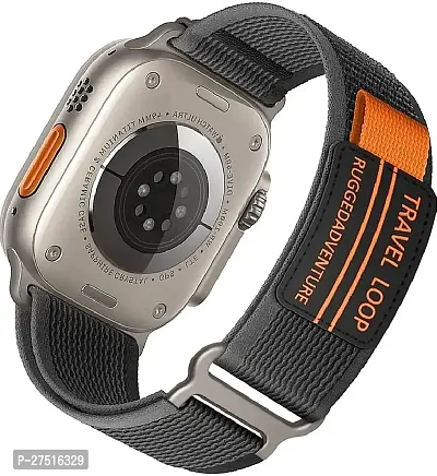 Trail Loop Watch Strap For 49 45 44 42 Mm Also For Series 9 8 7 6 5 4 3 2 1 Se 49 Mm Fabric Watch Strap Black, Orange