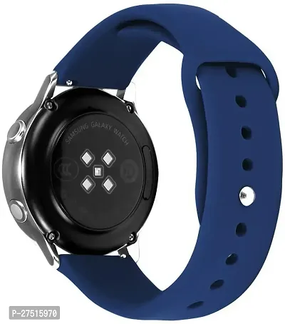 Soft Silicone 20 Mm Band Compatible With Samsung Galaxy Watch 20Mm Silicone 20 Mm Silicone Watch Strap Navy Blue