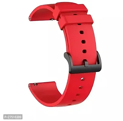 Super Soft 22 Mm Silicone Watch Strap Red