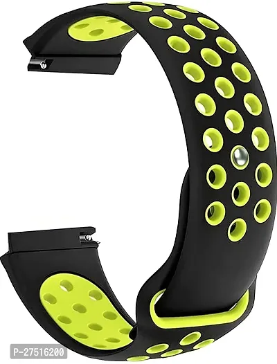 Nike Watch Strap 20 Mm Silicone Watch Strap Black And Neon