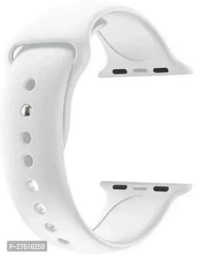 Soft Silicone Strap Band For Apple Watch Series 1/2/3/4/5/6 And Se 44Mm,42Mm 44 Mm Silicone Watch Strap White-thumb0