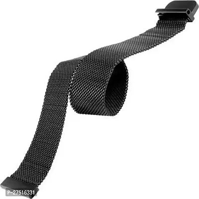 Watch Strap Magnetic Loop 22Mm Compatible With Samsung Galaxy Active2 4G 44Mm 22 Mm Metal Watch Strap Black