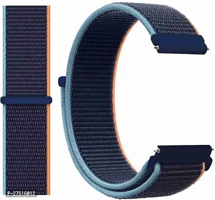 22 Mm Blue Nylon Strap Universal For All 22 Mm Watches_009 22 Mm Fabric Watch Strap Blue-thumb0