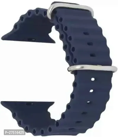 Loop Band With Watch Band Ultra 49Mm 45Mm 44Mm 42Mm, Adjustable Loop Black 44 Mm Silicone Watch Strap Dark Blue