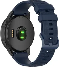 Strap Compatible With Amazfit Gts2 Mini,Bip/Bipu/Pro/Lite,Bips,Galaxy Active2 22 Mm Silicone Watch Strap Blue-thumb3