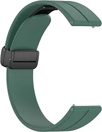 Smart Watch Strap With Metal Magnetic Lock Clasp,Suitable For All 22Mm Watches 22 Mm Silicone Watch Strap Green-thumb1