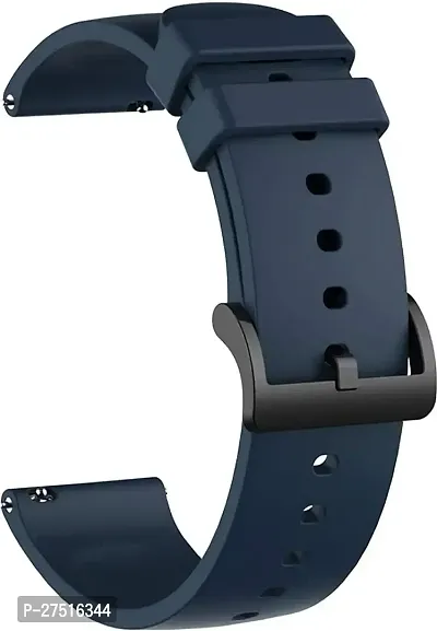 Super Soft 22 Mm Silicone Watch Strap Navy Blue-thumb0