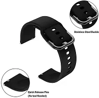 Silicone 19Mm 19 Mm Silicone Watch Strap Black-thumb1