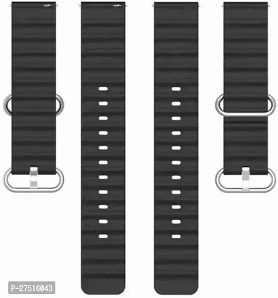 20 Mm Silicone Smart Watch Strap 20 Mm Silicone Watch Strap Black-thumb3