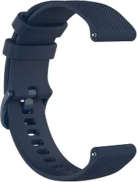 Strap Compatible With Amazfit Gts2 Mini,Bip/Bipu/Pro/Lite,Bips,Galaxy Active2 22 Mm Silicone Watch Strap Blue-thumb2