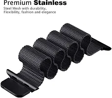 Magnetic Chain Compatible For Amazfitgts2/Mini/Bip/Bipu/Pro/Lite,Galaxy Active2. 20 Mm Metal Watch Strap Black-thumb1