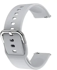 19Mm Strap Metal Buckle Compatible With Noise Colorfit Pro 2 19 Mm Silicone Watch Strap Grey-thumb1