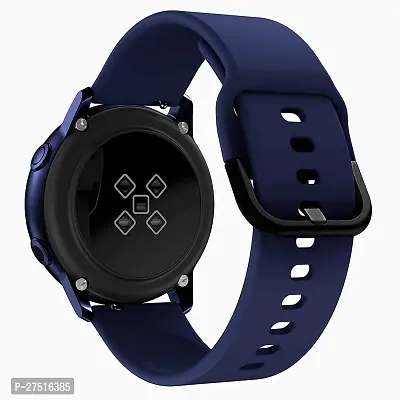 Strap Compatible With Amazfitgts2Mini/Bip/Pro/Lite/Gts/2/2E,Bips,Galaxy Watch 22 Mm Silicone Watch Strap Navy Blue-thumb4