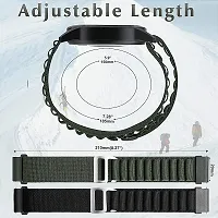 Alpine Loop Watch Strap For 20Mm Watch 20 Mm Fabric Watch Strap Black-thumb2