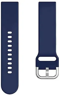 Replacement Band 19Mm Metal Buckle Silicon Compatible With Boat Storm 19 Mm Silicone Watch Strap Black, Blue-thumb4