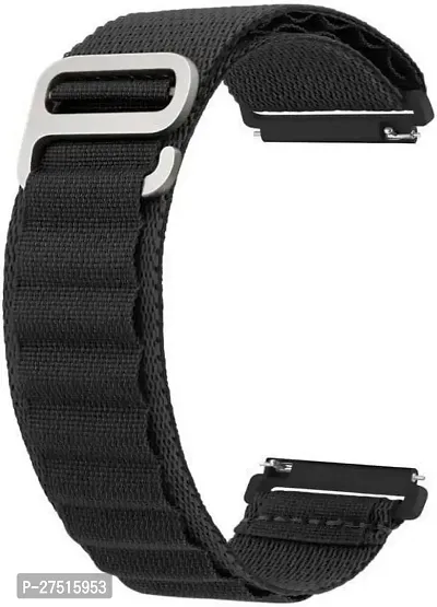 Alpine Loop With G Buckle Strap For All 22 Mm Watches 22 Mm Fabric Watch Strap Black-thumb0