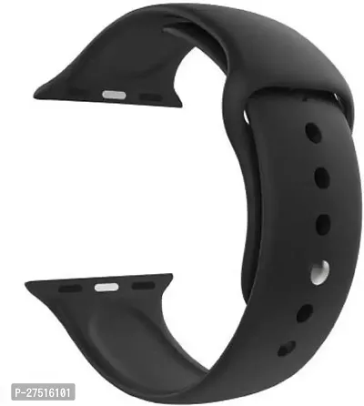 Soft Band For Watch 38Mm,40Mm,41Mm,42Mm,45Mm,46Mm 44 Mm Silicone Watch Strap Black-thumb0