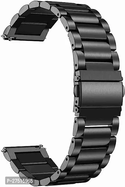 Luxury Stainless Steel Chain Strap Black 22Mm For Galaxy Watch Strap 22 Mm Stainless Steel Watch Strap Black-thumb0