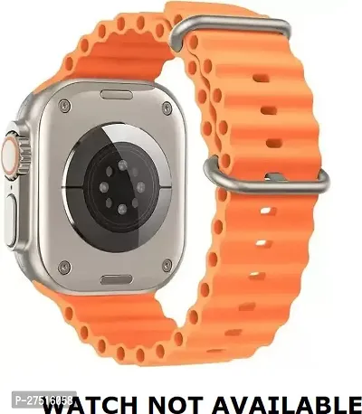 Loop Band With Watch Band Ultra 49Mm 45Mm 44Mm 42Mm, Adjustable Loop Black 44 Mm Silicone Watch Strap Orange-thumb2