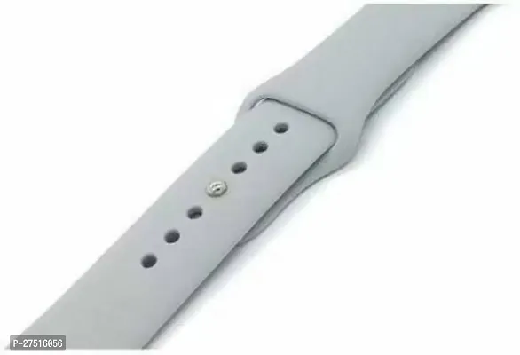 Grey Silicon Smartwatch 42Mm/44Mm Straps For Series 4244 Mm Silicone Watch Strap Grey-thumb3