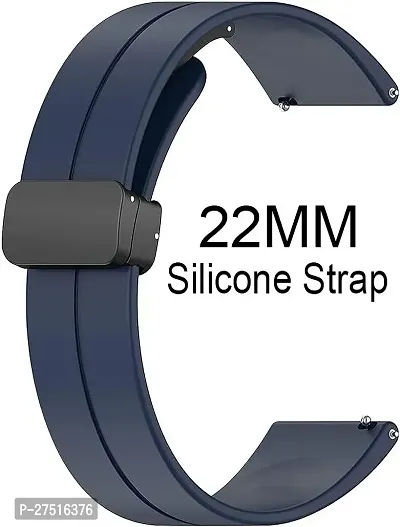 P39Bib02 Compatible With Amazfitmini/Bipu/Pro/Lite/S/Gts2/2E,Galaxyactive2, 22 Mm Silicone Watch Strap Blue-thumb0