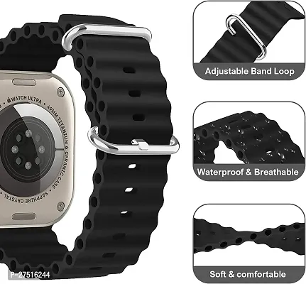 Ocean Band Silicone Watch Strap 49Mm 45Mm 44Mm 42Mm 42444549 Mm Silicone Watch Strap Black-thumb4