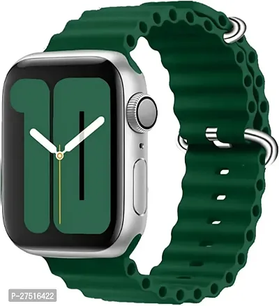 Ocean Watch Strap For 22 Mm 22 Mm Silicone Watch Strap Dark Green-thumb0