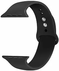 Silicon Fit Band Strap Compatible With 42/44Mm 42 Mm Silicone Watch Strap Black-thumb1