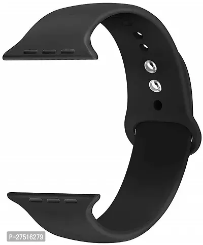 Silicon Fit Band Strap Compatible With 42/44Mm 42 Mm Silicone Watch Strap Black-thumb2