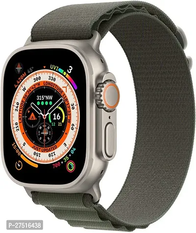 Alpine Loop 49Mm For Apple Watch Compatabile Apple Ultra 49 Mm Fabric Watch Strap Green-thumb3