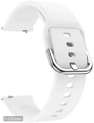 Strap Compatible With Amazfitgts2Mini/Bip/Pro/Lite/Gts/2/2E,Bips,Galaxy Active2 20 Mm Silicone Watch Strap White-thumb2