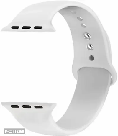 Soft Silicone Strap Band For Apple Watch Series 1/2/3/4/5/6 And Se 44Mm,42Mm 44 Mm Silicone Watch Strap White-thumb2