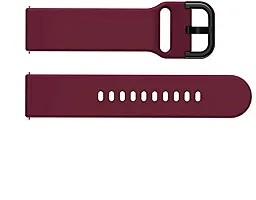 Strap Compatible With Amazfitgts2Mini/Bip/Pro/Lite/Gts/2/2E,Bips,Galaxy Active2 20 Mm Silicone Watch Strap Maroon-thumb3