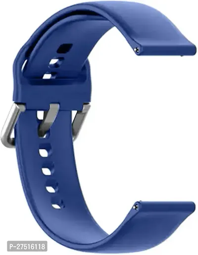 19Mm Silicone Strap For Noise Colorfit Pro 2, Boat Storm Sports Band 19 Mm Silicone Watch Strap Blue