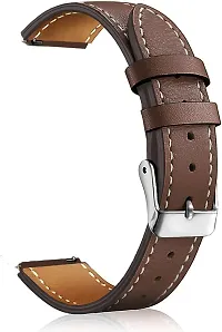 P32Ble09 Universal Vegan Leather Strap Suitable For All Watches, 20 Mm Synthetic Leather Watch Strap Brown-thumb1