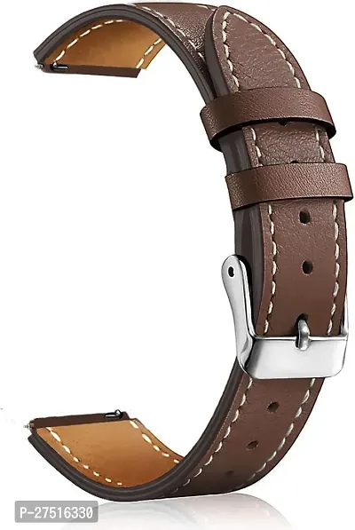 P32Ble09 Universal Vegan Leather Strap Suitable For All Watches, 20 Mm Synthetic Leather Watch Strap Brown-thumb2