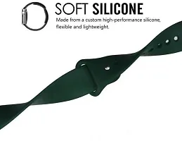 Y11Ail09 24 Mm Silicone Watch Strap Dark Green-thumb2