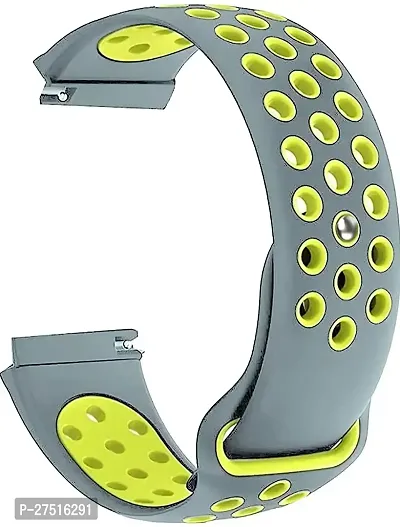 Nike Watch Strap 20 Mm Silicone Watch Strap Neon And Grey-thumb0