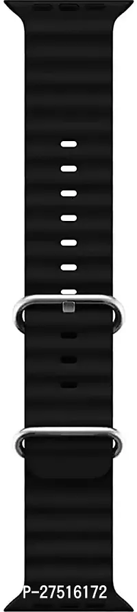 Ultra Smart Watches Band 42 Mm Silicone Watch Strap Black-thumb0