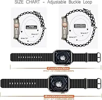 Iwatch Band For Men Women, 49Mm 45Mm 44Mm 42Mm For Iwatch Series Ultra 44 Mm Silicone Watch Strap Black-thumb2