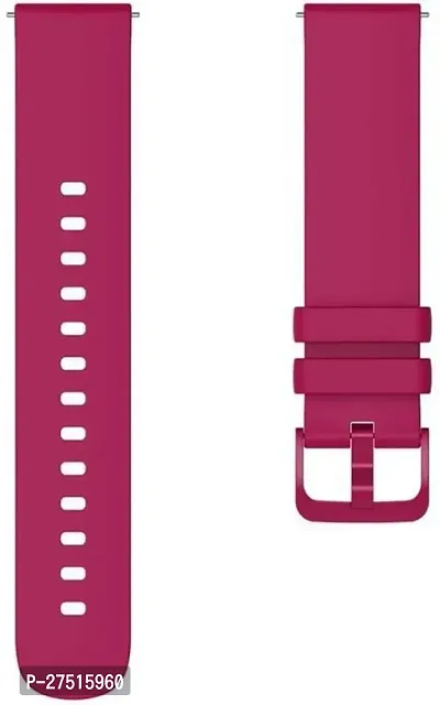 Silicon Premium Smart Watch Strap Smart Watch Strap 20 Mm Silicone Watch Strap Red-thumb2